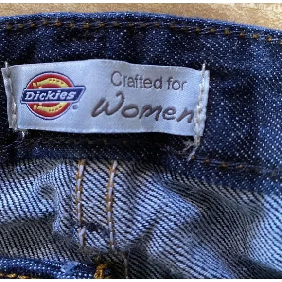 Dickies Crafted For Women Relaxed Jeans 10R Dark Wash - Picture 3 of 7